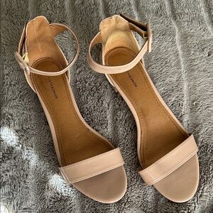 14th & Union Nude Ankle Strap Sandals